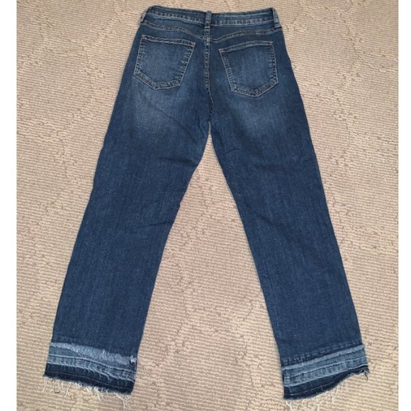 Just Black, Denim Jeans w/ Fringe Cuff, Size 25 - Picture 2 of 5